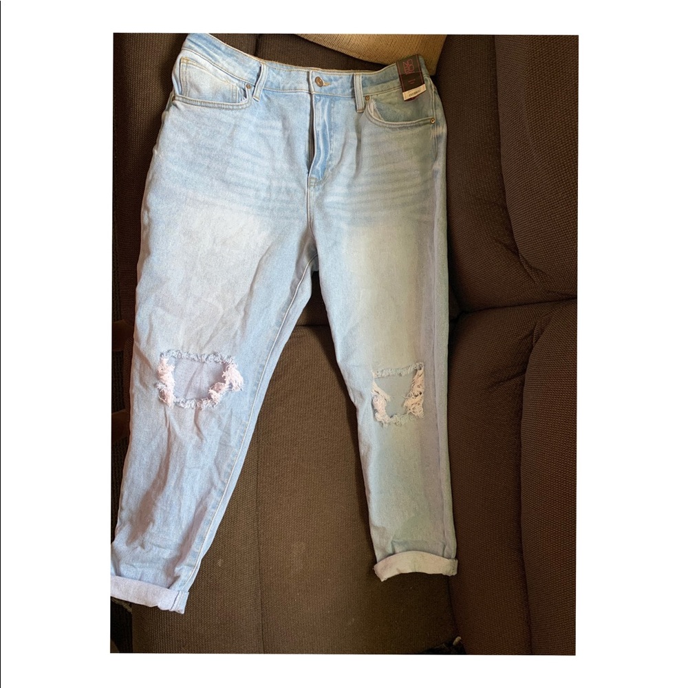 light blue jeans